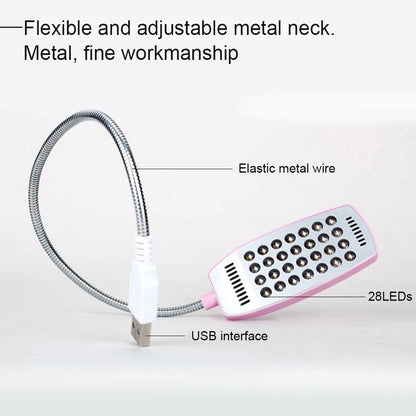 Ultra Bright 28/6LEDs Reading Lamp LED USB Book Light Flexible Table Lamps Night Lamp for PC Computer