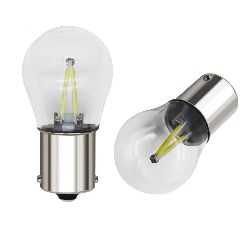 1PCS 1156 BA15S P21W LED Car Reverse Bulb Stop Parking Lamp Brake Lights 12V BAY15D 1157 COB Filament Auto Brake Light Red White