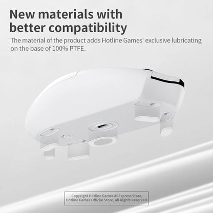 2 Sets Hotline Games 3.0 Plus Rounded Curved Edges Mouse Feet Skates for Razer Basilisk Ultimate Mouse Feet Pad Replacement