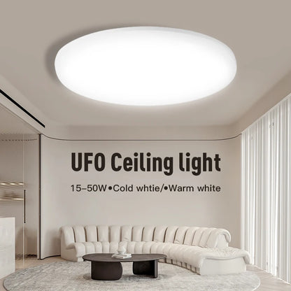 Super Bright Ceiling Light LED 15-50W Indoor Lustre Panel Lamp Kitchen Bedroom Living Room Decor Modern 220V Ceiling Chandelier