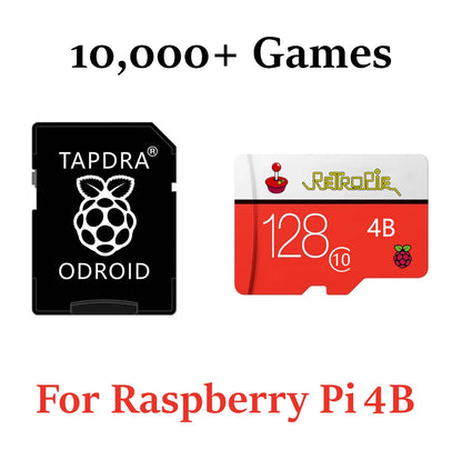 RetroPie SD Card 128GB For Raspberry Pi 4 14000+ Games 45+ Emulators Preloaded Diy Emulation Station
