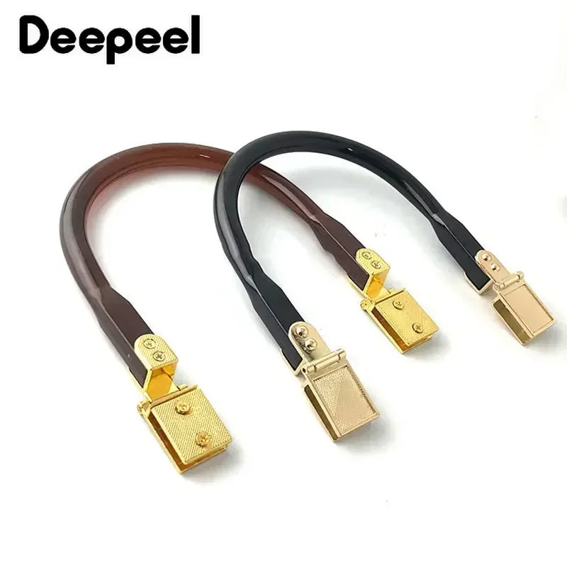 2/4Pcs Deepeel 13*14cm Resin Bag Handle Purse Kiss Clasp Handbag Frame Buckle Wallet Handles Women DIY Sewing Hardware Accessory