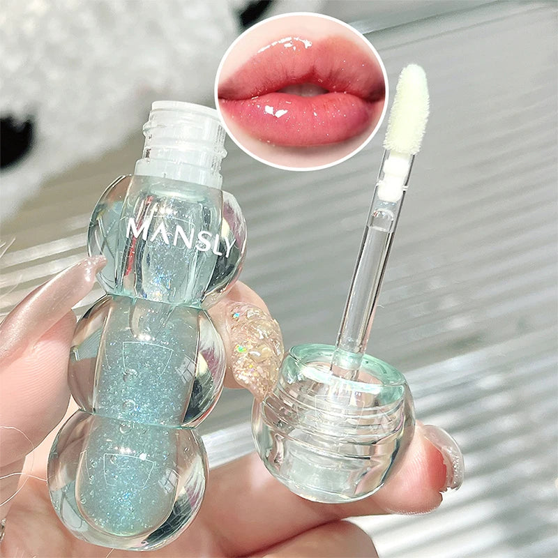 Rock Sugar calabash Hydrating Lip Gloss Moisturizing Plump Lip Doodle Lip Moisturizing Mirror lip gloss