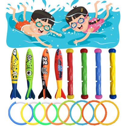 Summer Swimming Diving Toys Multicolor Underwater Diving Toys Pool Treasure Hunt Diving Toys Creative Throwing Dive Water Toy