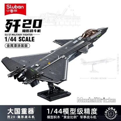 Sluban WW2 Military F-14 Su-27 F/A-18 Fighter Air Weapon Building Blocks MI-24 Ka-52 Helicopter Classic Model Aircraft Toys Gift