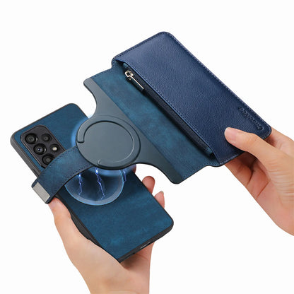 2 in 1 Detachable Zipper Cards Solt Wallet Leather Case For Samsung A16 A26 A56 A26 S24 S25 Ultra S23 Plus Bag Magnetic Cover