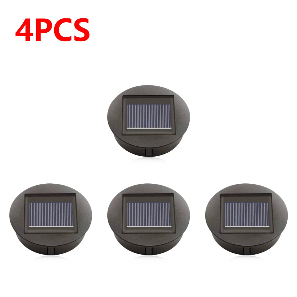 7cm Solar Lamp Base with LED Bulb Solar Lights Replacement Anto On & Off Atmosphere Decorate Light Holder for Outdoor Garden