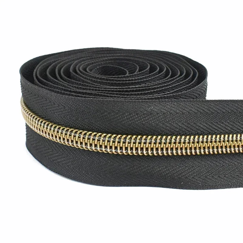 5# Nylon Zippers for Sewing Bags Plastic Coil Bag Zipper Tapes By The Meter Purse Garment Zips Repair DIY Clothing  Accessories