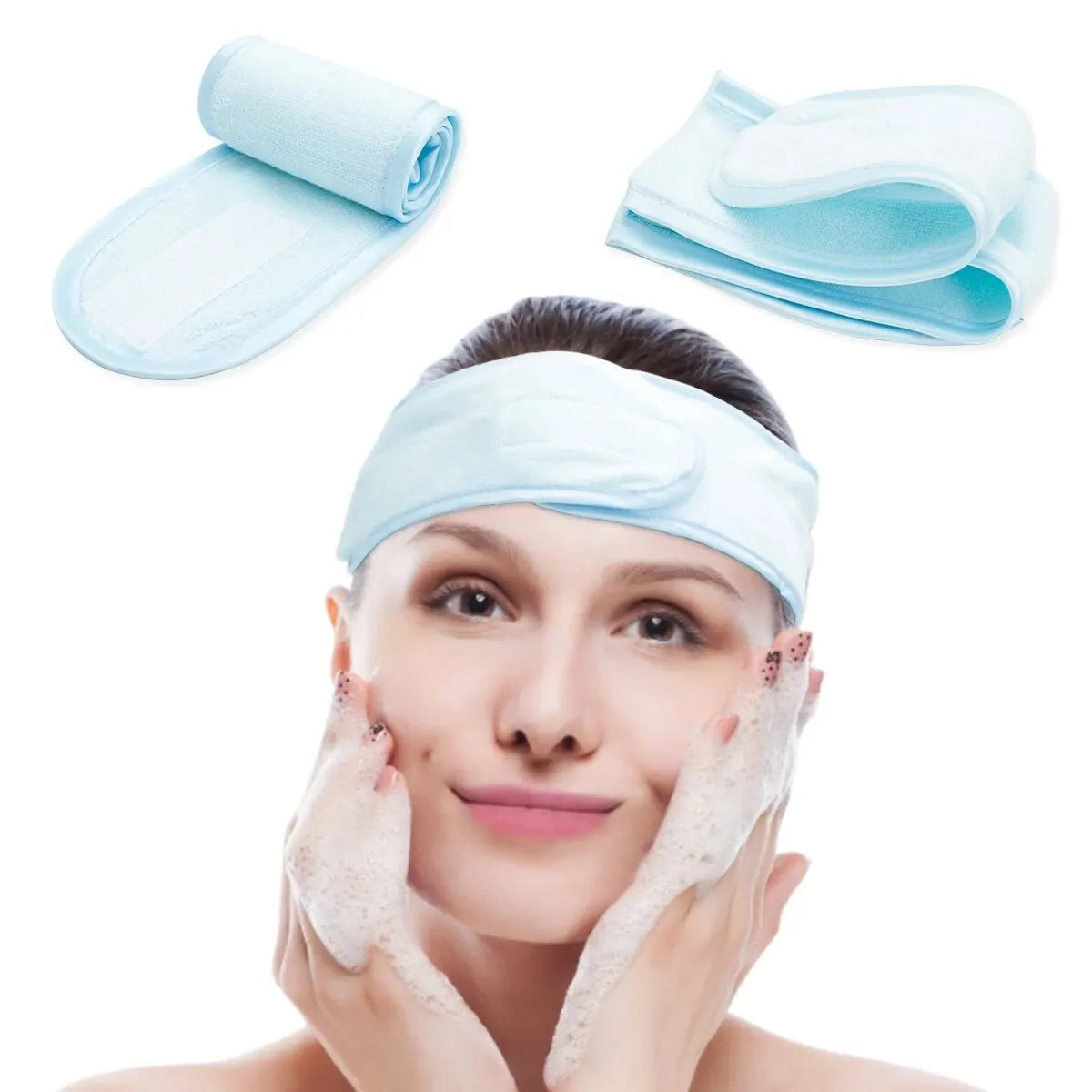 1pC Cosmetic Wrap Face Wash Adjustable Yoga Women Facial Toweling Bath Hairband Makeup Headbands SPA Salon Accessories