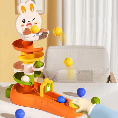 Montessori Toys Ball Drop Toy for Toddler 1 2 3 Ages Stacking Tower Toy Baby Development Game Educational Activity Birthday Gift