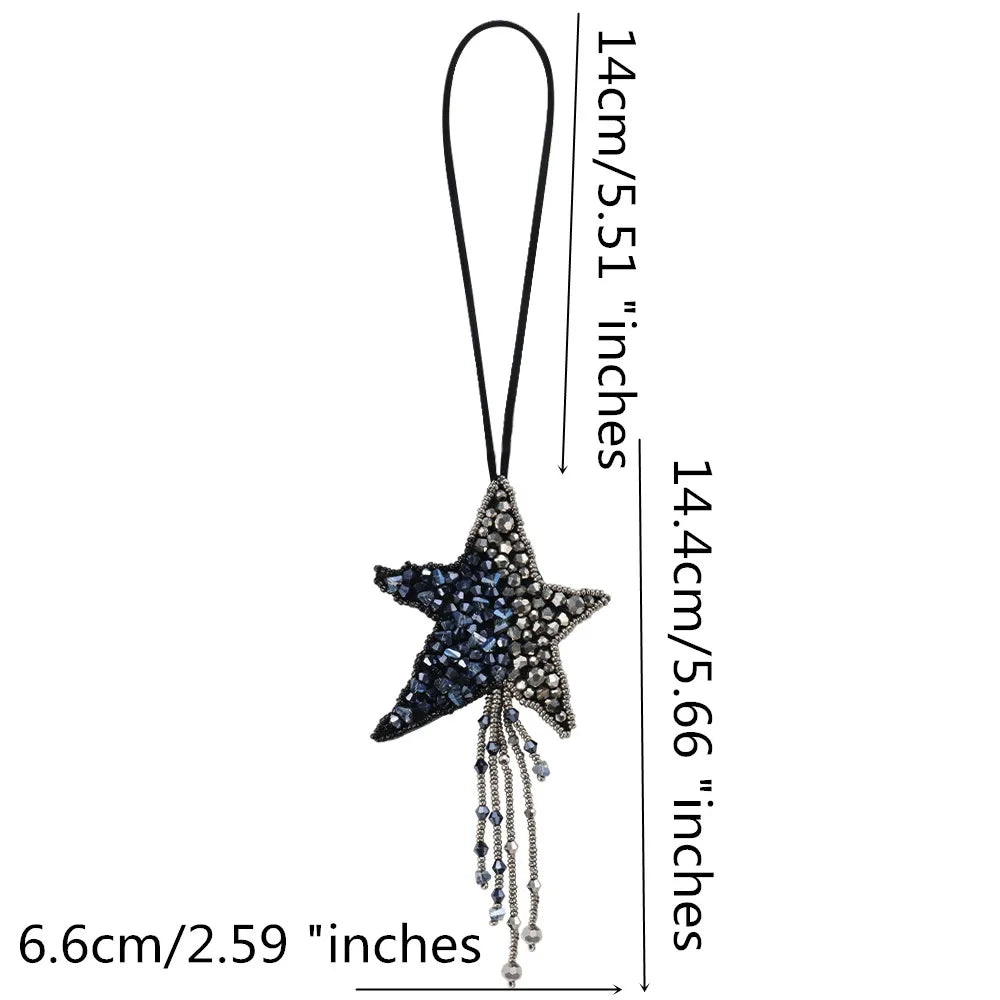 3D Handmade Rhinestone Beaded Coconut tree, butterfly hanging rope Patches Crystal Bag lanyard Patch beading Applique Patch