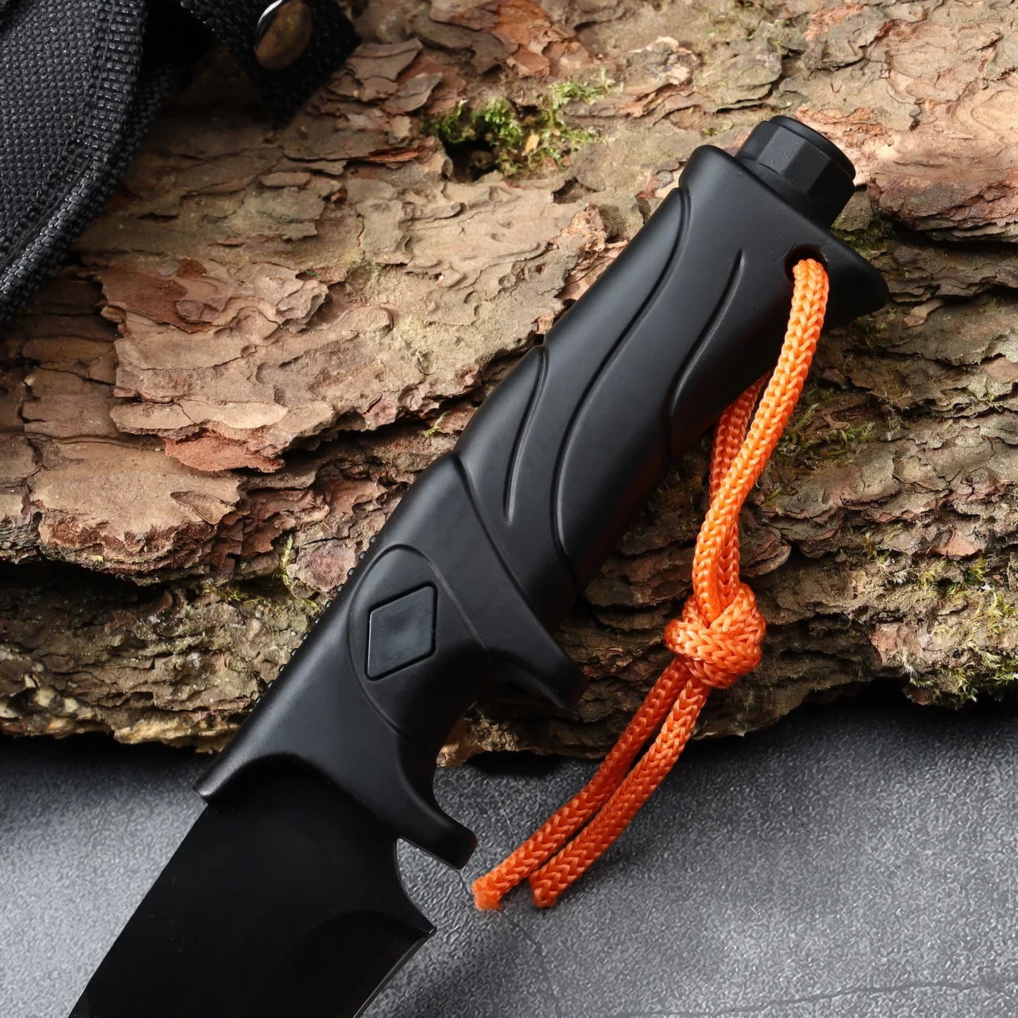 3CR13 Stainless Steel Sharp Fixed Blade Knife ABS Handle Outdoor Tactical Hunting Survival Knife Hand Tool For Camping Nylon Bag