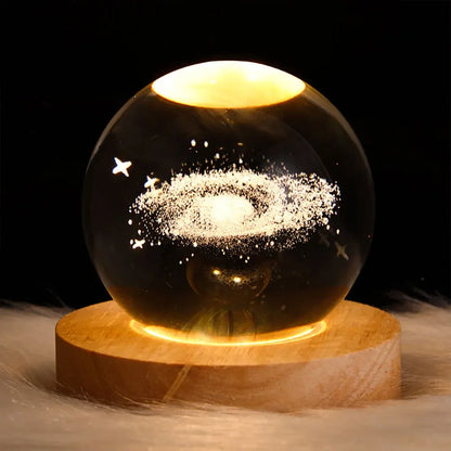 10-1PCS Handmade LED Wood Display Base USB Round Wooden Night Lamp Base Bedroom Resin Ornament Stand DIY Night Light