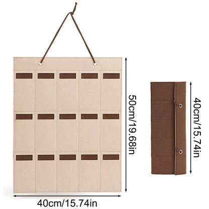 1PC Dressing room wall hanging bag Multifunctional sunglasses display box Sunglasses storage bag Glasses organizer bag foldable