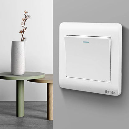 Wall Switches 1/2/3/4 Gang Button Wall Light Switch On / Off Push Button Interruptor Stainless Steel Panel Work With LED Lamp