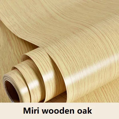 Wooden Door Wallpaper Vinyl Self Adhesive Waterproof Contact Paper for Living Room Kitchen Cupboard Furniture Renovation Sticker