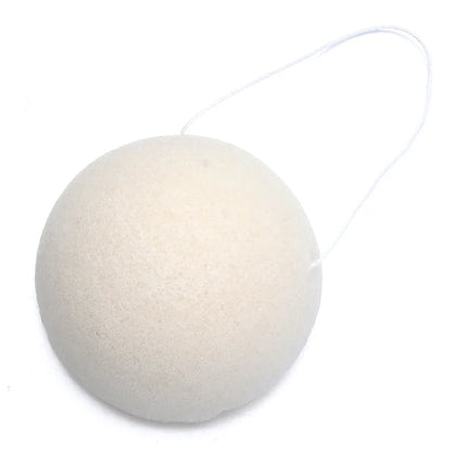 Soft Texture Face Wash Puff Konjac Cleaning Sponge Round Face Wash Cleaning Sponge Natural Fiber Facial Cleansing Exfoliator