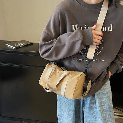 1pcs Large Capaci Bag Women's Nylon Crossbody Shoulder Bag Versatile Commuting Handbag Pillow Design Single Shoulder Bag