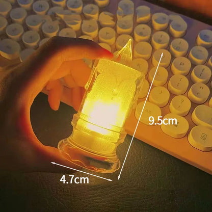 Ramadan Lamp 2025 Eid Mubarak Night Light Easter Muslim Desktop Ornament Hanging Lantern Creative Home Decor Party Supplies