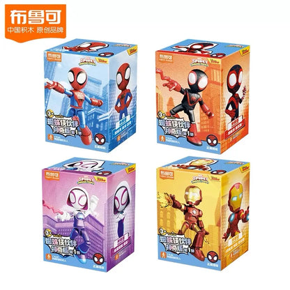 Hot Sale Bruke Building Spider Man Fantastic Partner Iron Man Hulk Handmade Avengers 2 Handheld Ornament Toys