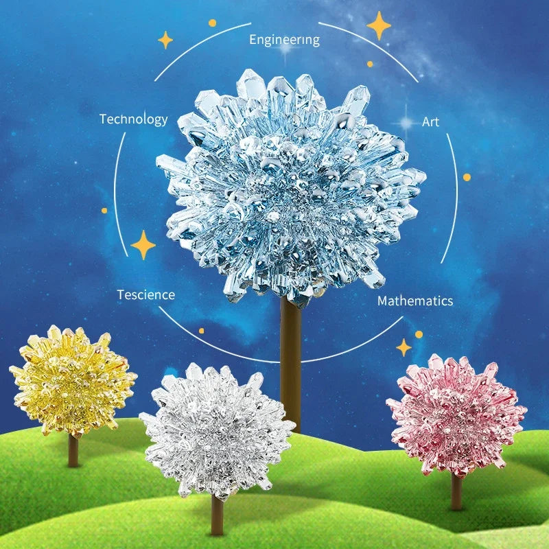 DIY Crystal Planting Tree Magic Handmade Science Experiment Set Funny Tecnologia Educational Science Toys Creative Children Gift