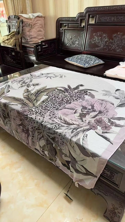 2025 Spring and autumn new women's fashion classic large square scarf warm sun protection scarf shawl