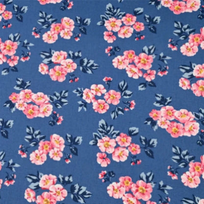 100% Cotton Canvas Fabric with Rose Flower Cartoon Print, Handmade DIY Bag, Pillow Back Cushion, Table Cloth Telas, CR-1879