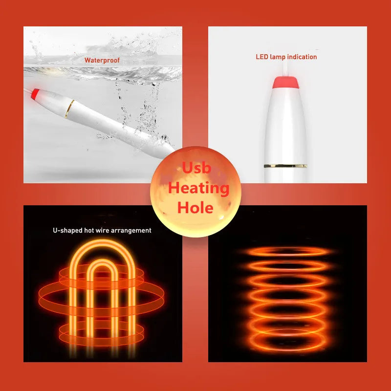 Warm Fever Usb Heating Stick Heater For Sexy Men's Toys Hands Warmer 5V Fully Waterproof Good Partner