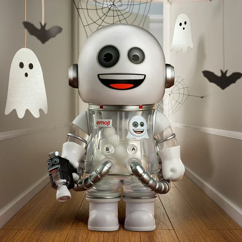 POP MART MEGA SPACE MOLLY 100% X Emoji Series Blind Box Guess Bag Desktop Decoration Cute Model Gift Girl Blind Bag Toys Anime