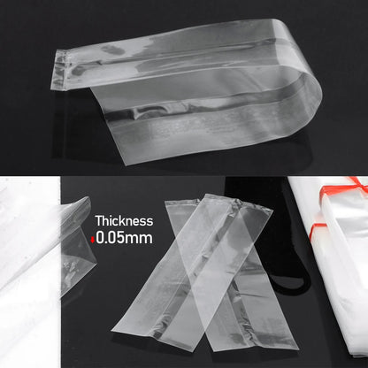 50/100PCS Mushroom Spawn Grow Bag with Sealing Cotton Filter Cap Heat-resistance Plastic Planter Bags Bamboo Fungus  Ganoderma