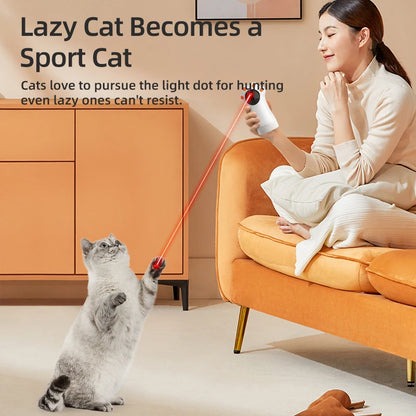 ROJECO Automatic Cat Laser Toys Smart Interactive Teasing Pets LED Laser Indoor Toy Handheld Cat Toy Accessories for Dogs Kitten