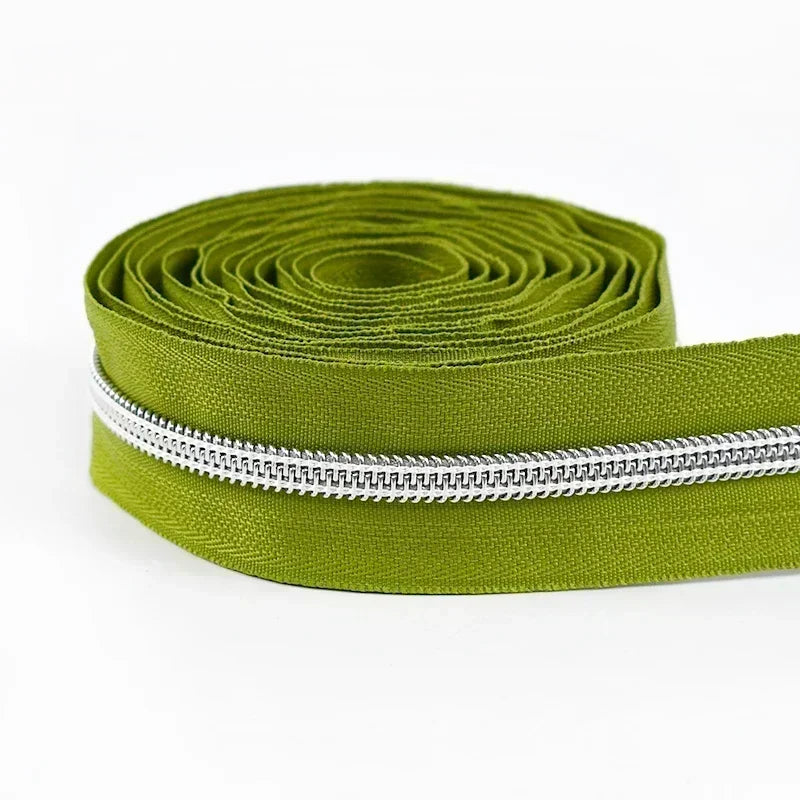 5# Nylon Zippers for Sewing Bags Plastic Coil Bag Zipper Tapes By The Meter Purse Garment Zips Repair DIY Clothing  Accessories