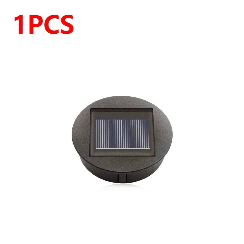7cm Solar Lamp Base with LED Bulb Solar Lights Replacement Anto On & Off Atmosphere Decorate Light Holder for Outdoor Garden