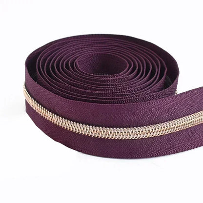 5# Nylon Zippers for Sewing Bags Plastic Coil Bag Zipper Tapes By The Meter Purse Garment Zips Repair DIY Clothing  Accessories