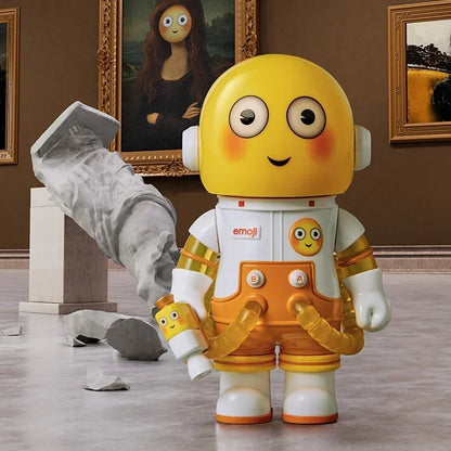 POP MART MEGA SPACE MOLLY 100% X Emoji Series Blind Box Guess Bag Desktop Decoration Cute Model Gift Girl Blind Bag Toys Anime