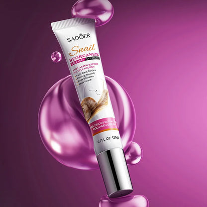SAODER Snail Collagen Eye Cream Anti Dark Circles Remove Eyes Bags Moisturizing Firming Beauty Eyes Skin Care Products