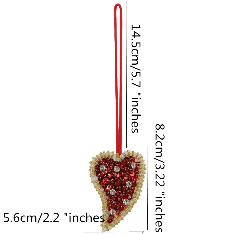 3D Handmade Rhinestone Beaded Coconut tree, butterfly hanging rope Patches Crystal Bag lanyard Patch beading Applique Patch