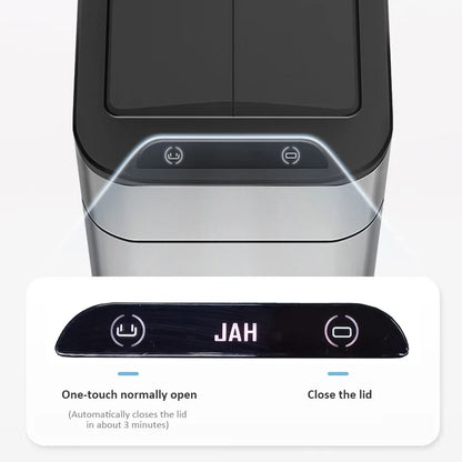 Wastebasket 20-liter Trash Can Stainless Steel Large Kitchen Garbage Can Smart Trash Can 20l 15l Food Waste Bin Automatic Sensor