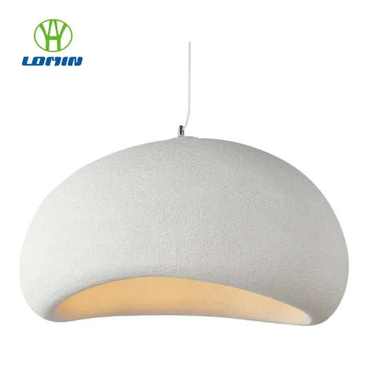 Wabi-Sabi LED Pendant Light E27 - Rustic Hanging Chandelier for Living Dining Room Kitchen Bedroom Modern Home Decor Lamp