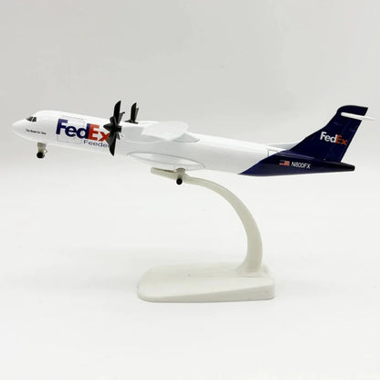 1 400 model planes Air FEDEX Airlines ATR Metal scale aircraft 20cm Diecast airplane models w Wheels Landing Gears Toys