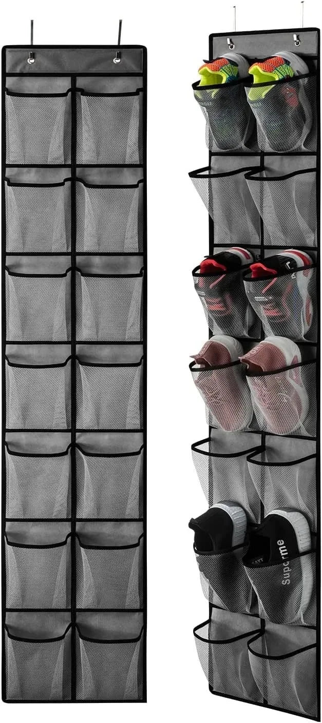 1Pcs Storage Hanging Organizers Foldable Storage Bag Shoes Organizer Toys 35 Large Mesh Bags Clothing Wardrobe Home Organization