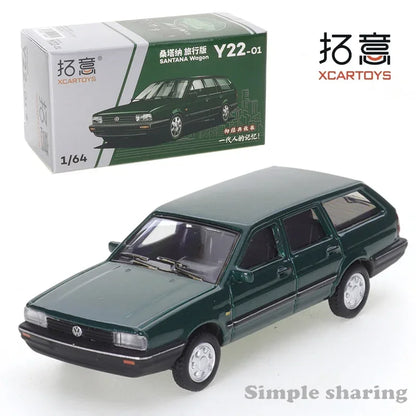 XCARTOYS Miniature Model Alloy Diecast Automotive Model 1/64 SANTANA Wagon Y22-01 Car Kids Xmas Gift Toys for Boys