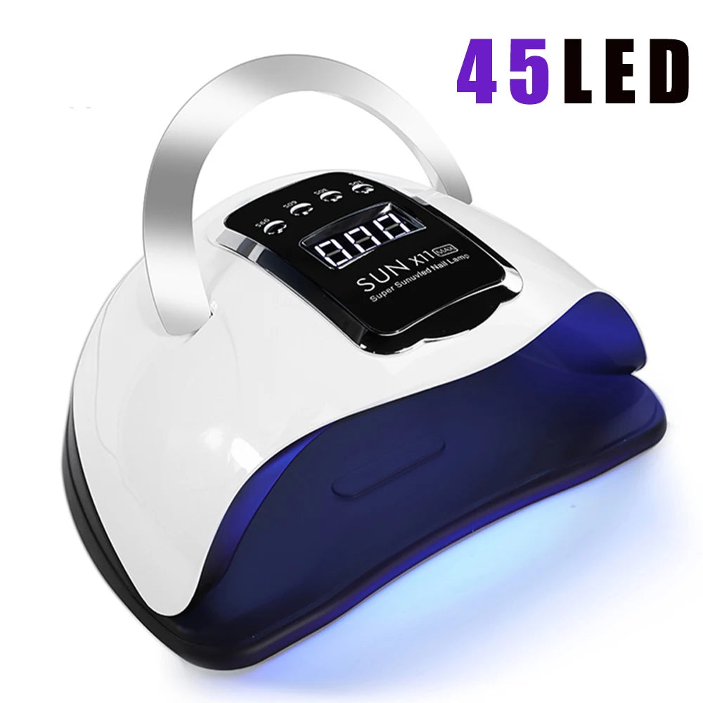 X11 Upgrade UV Lamp, HD Display Screen-4 Timer Setting-Bottom Detachable, Fast Curing for All Nail Gel, Pro & Portable UV Lamp