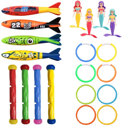 Summer Swimming Diving Toys Multicolor Underwater Diving Toys Pool Treasure Hunt Diving Toys Creative Throwing Dive Water Toy