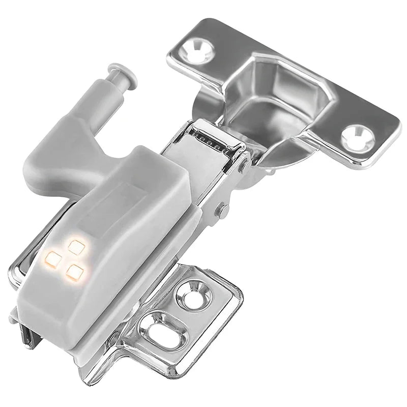 1-12Pcs Universal LED Inner Hinge Lamp Cabinet Induction Light Wardrobe Cupboard Sensor Lamp Bedroom Kitchen Closet Night Lights