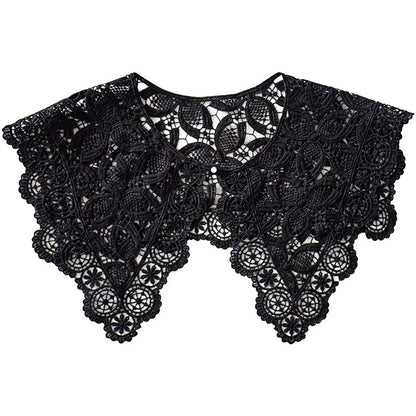 Summer Knitted Hollow Thin Lace Fake Collar Shawl Pullover Short Suspender Skirt False Collar Detachable Collars Sun Protection