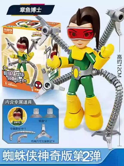 Hot Sale Bruke Building Spider Man Fantastic Partner Iron Man Hulk Handmade Avengers 2 Handheld Ornament Toys