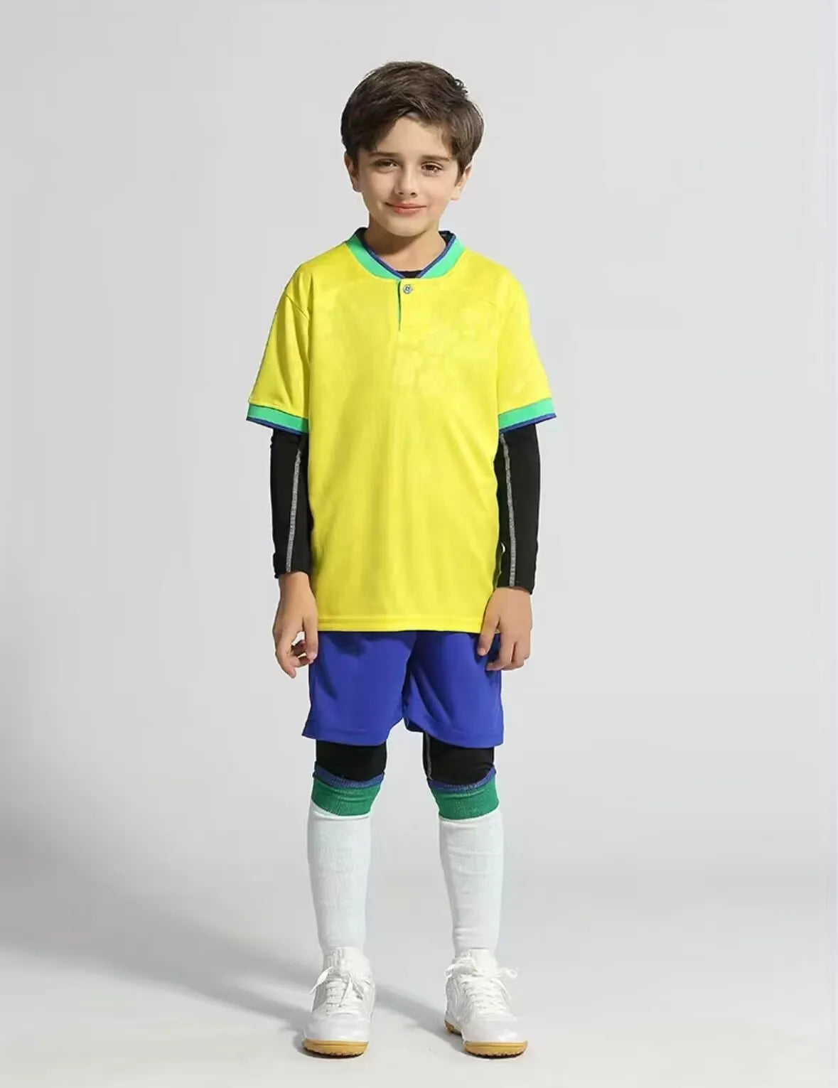 Children's sports suit boy girl Portuguese Fans shirt Training wear games rugby Football Shirt  Men Kids Child Sets Kit uniform