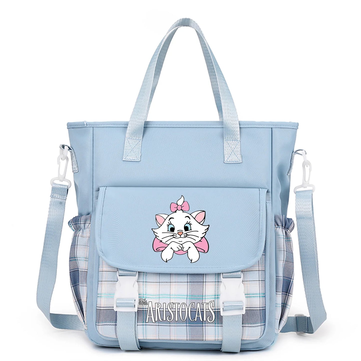 The Aristocats Marie Cat Handbag Shoulder Bag Messenger Bag Carrying Bag for Teenager Girls Boys Schoolbag Travel Shoulder Bag