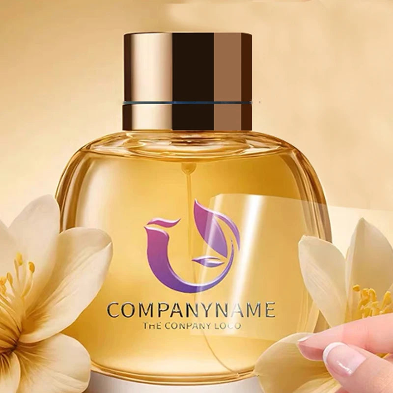 50pcs Custom Logo Label On Perfume Bottles UV Transfer Sticker For Gasses Cup Bag Box with Personal Name Design